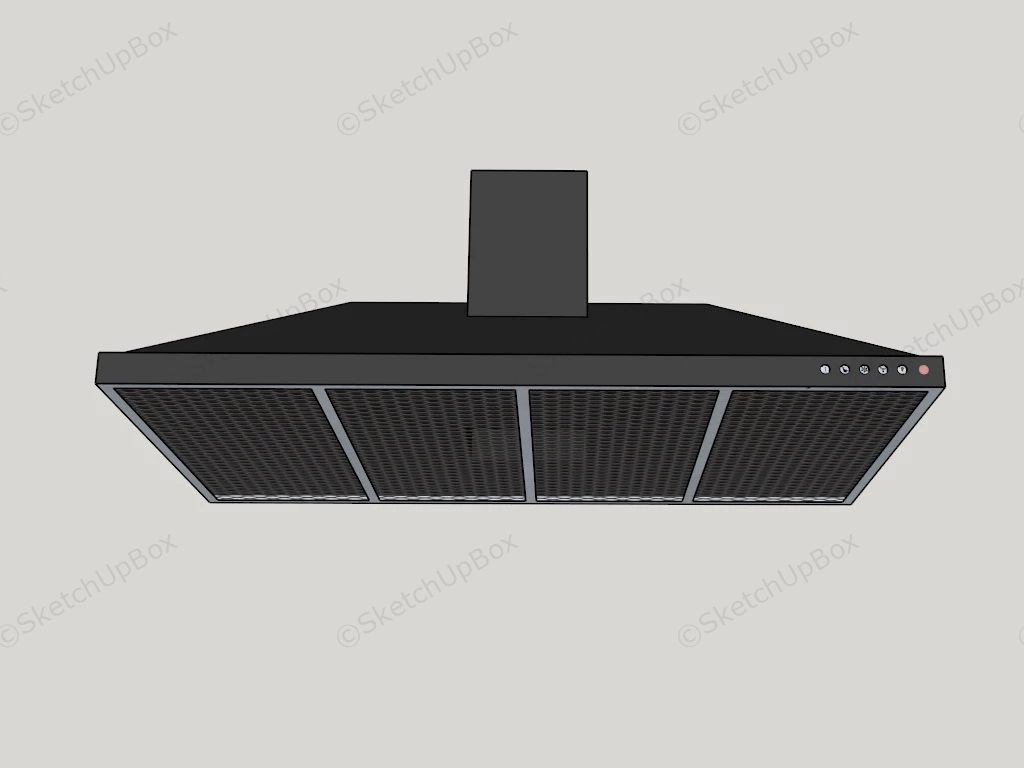 Stove Top Range Hood sketchup model preview - SketchupBox