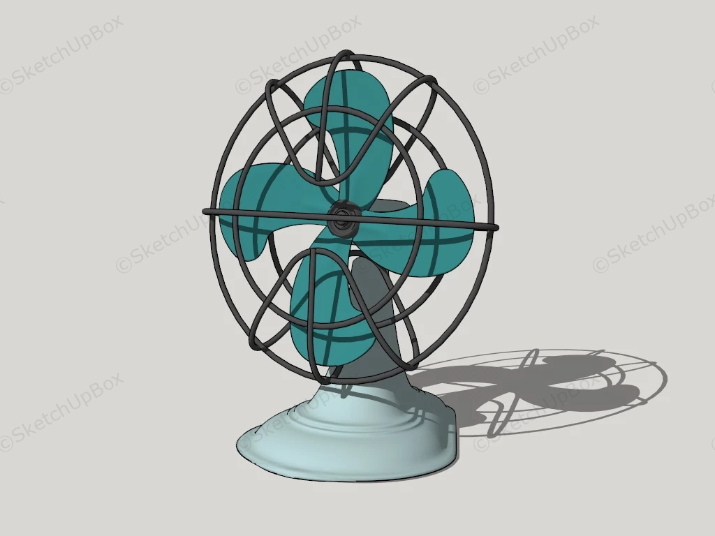 Old Desk Fan sketchup model preview - SketchupBox