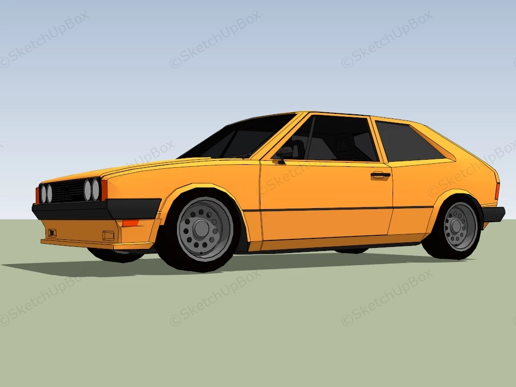 Volkswagen Scirocco GTi sketchup model preview - SketchupBox