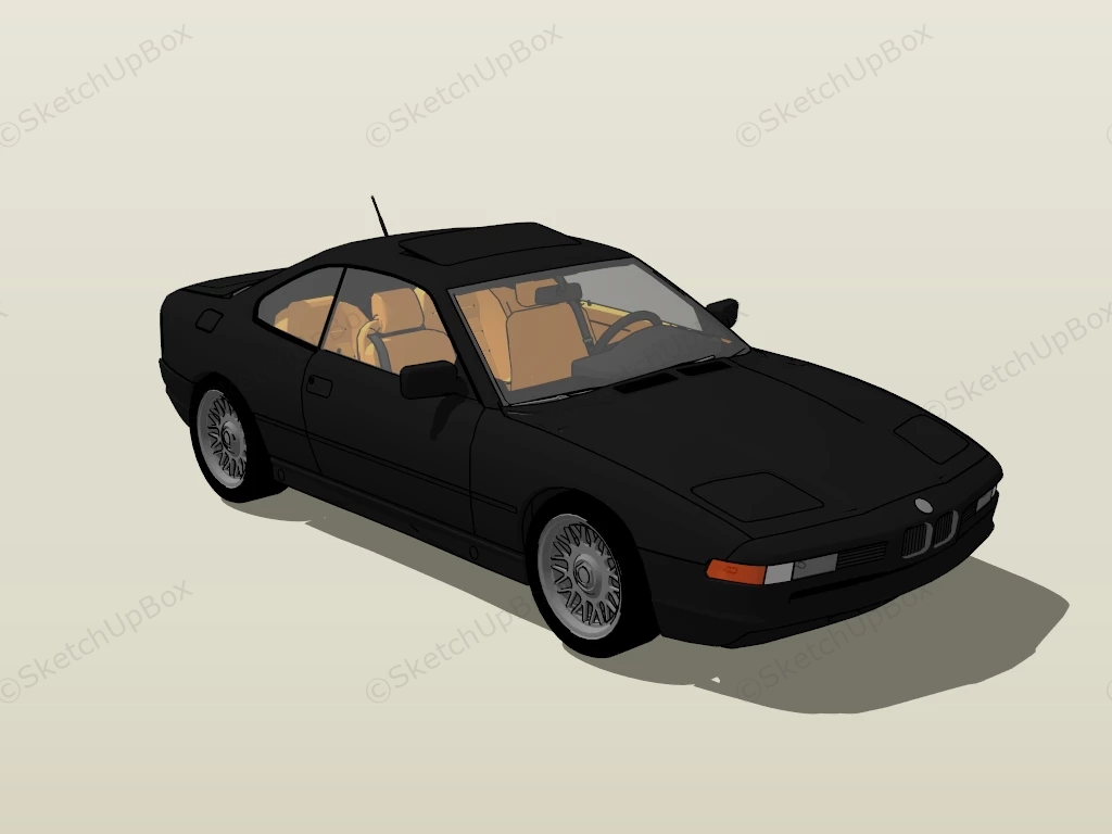 BMW 8 Series Coupe sketchup model preview - SketchupBox