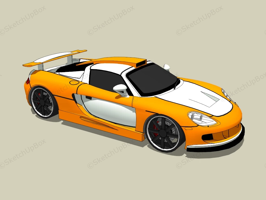 Gemballa Mirage GT sketchup model preview - SketchupBox