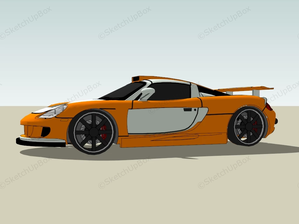 Gemballa Mirage GT sketchup model preview - SketchupBox