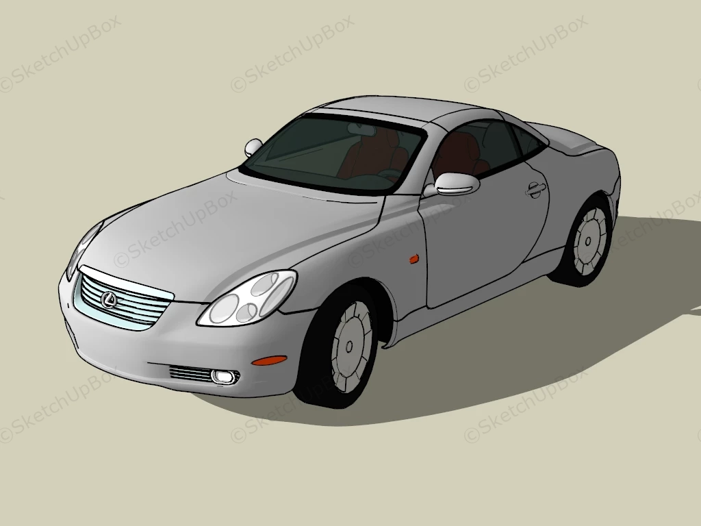 2005 Lexus SC 430 sketchup model preview - SketchupBox