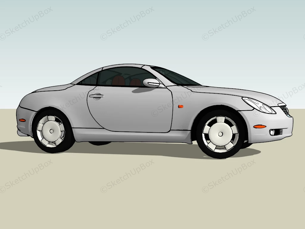 2005 Lexus SC 430 sketchup model preview - SketchupBox