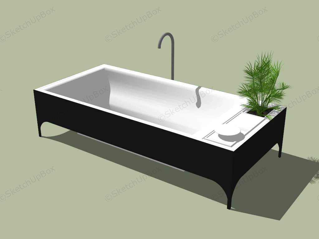 Freestanding Bathtub With Surround sketchup model preview - SketchupBox