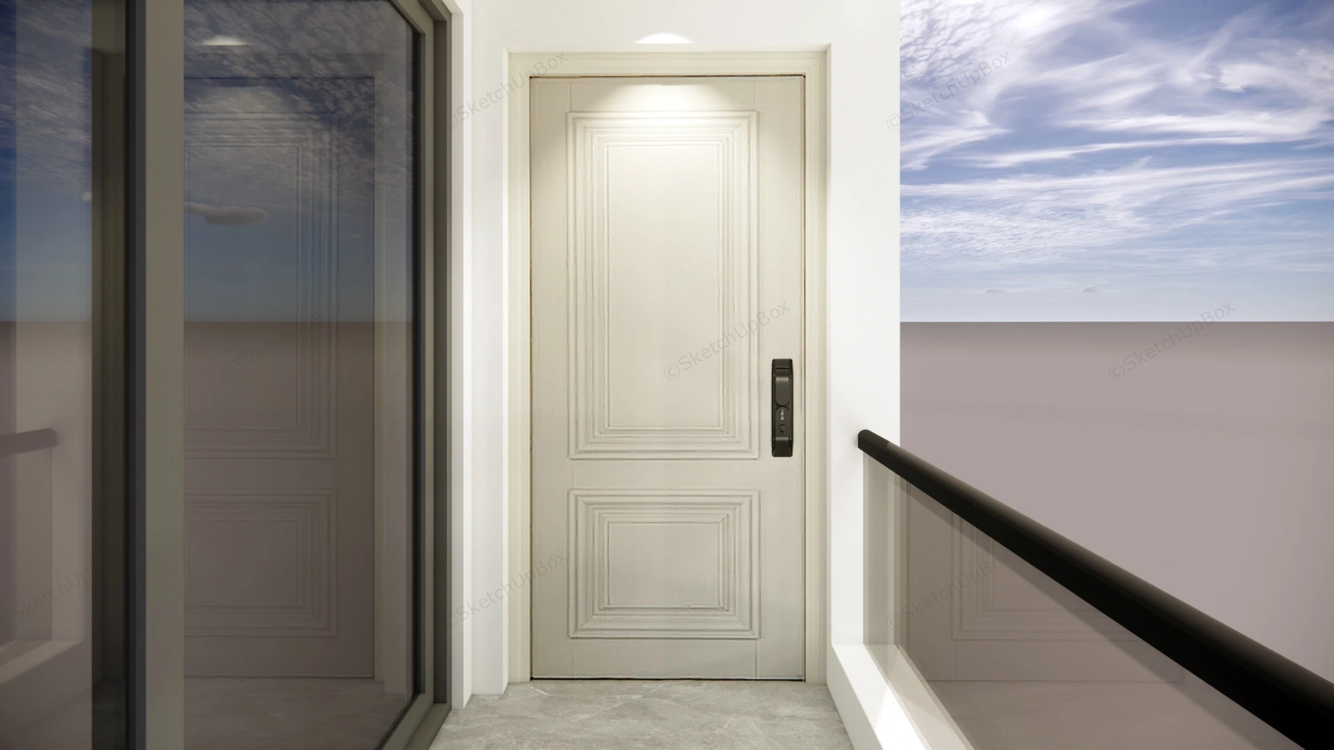 House Entry Door Design sketchup model preview - SketchupBox