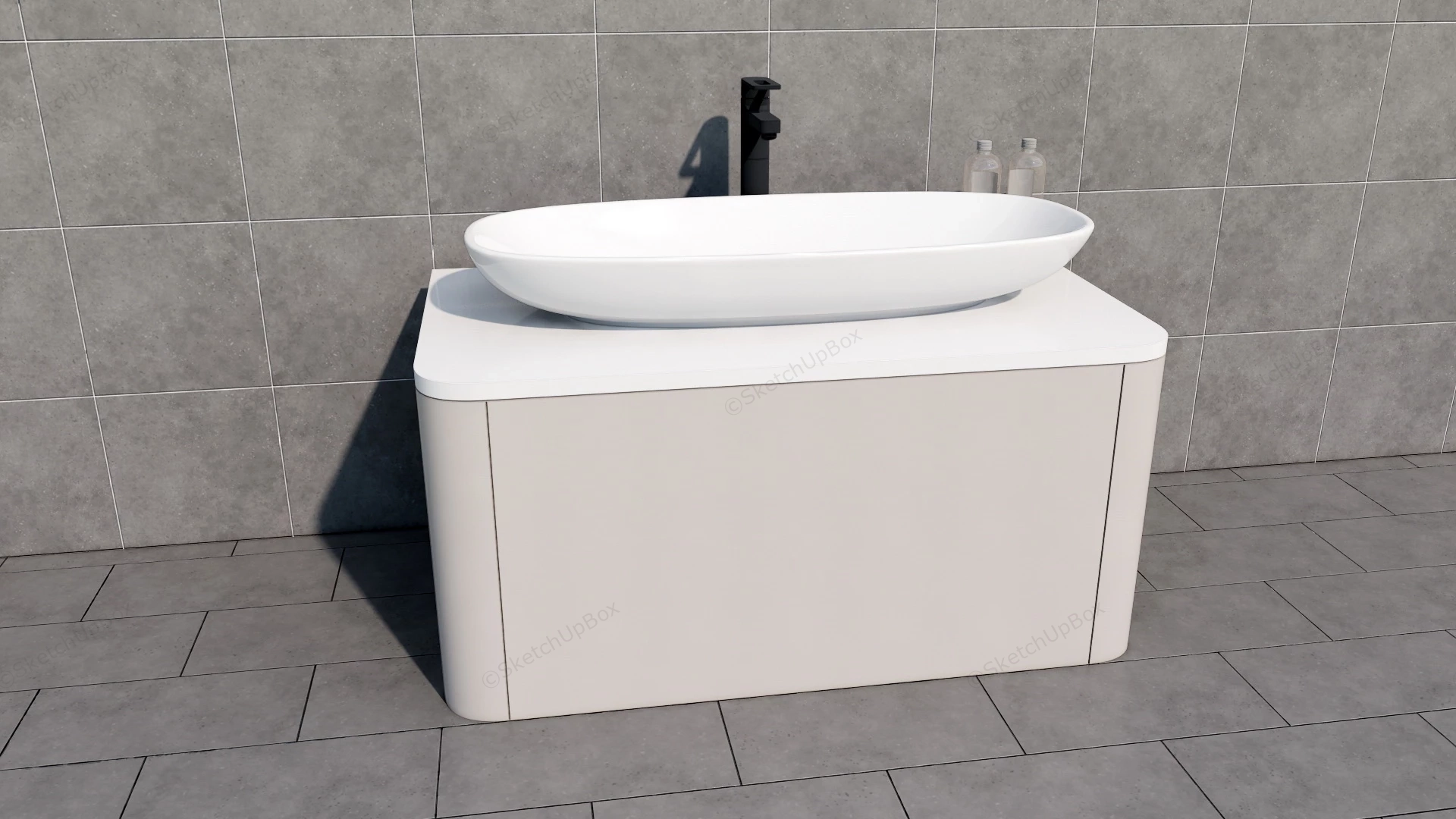 Bathroom Wash Basin Design sketchup model preview - SketchupBox