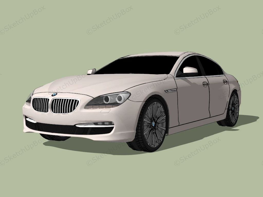 BMW 650i Coupe sketchup model preview - SketchupBox