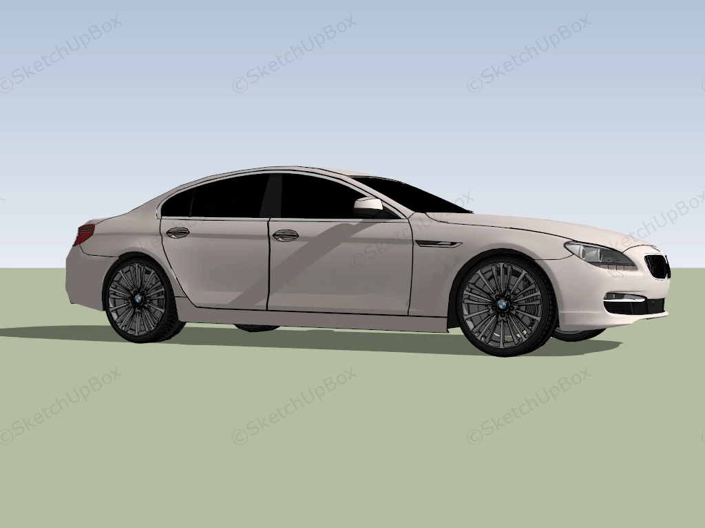 BMW 650i Coupe sketchup model preview - SketchupBox