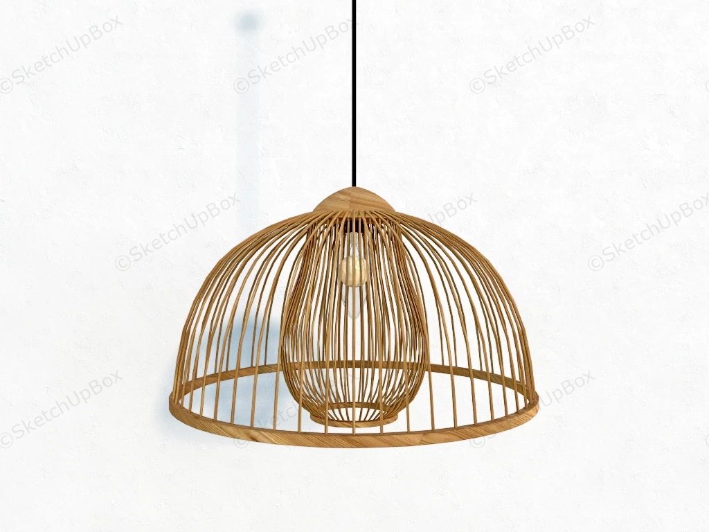 Weaved Dome Pendant Light sketchup model preview - SketchupBox