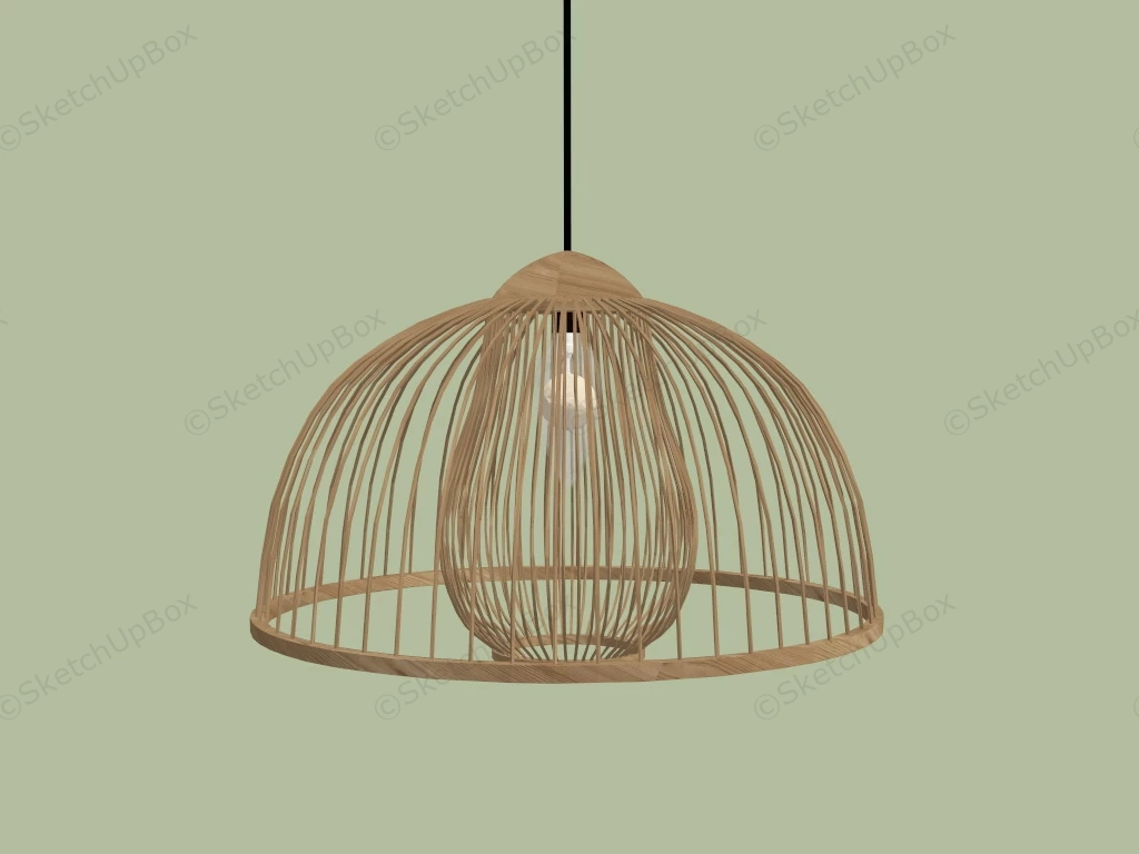 Weaved Dome Pendant Light sketchup model preview - SketchupBox