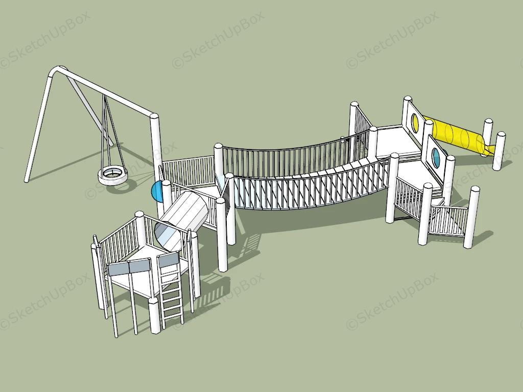 Kids Playset sketchup model preview - SketchupBox