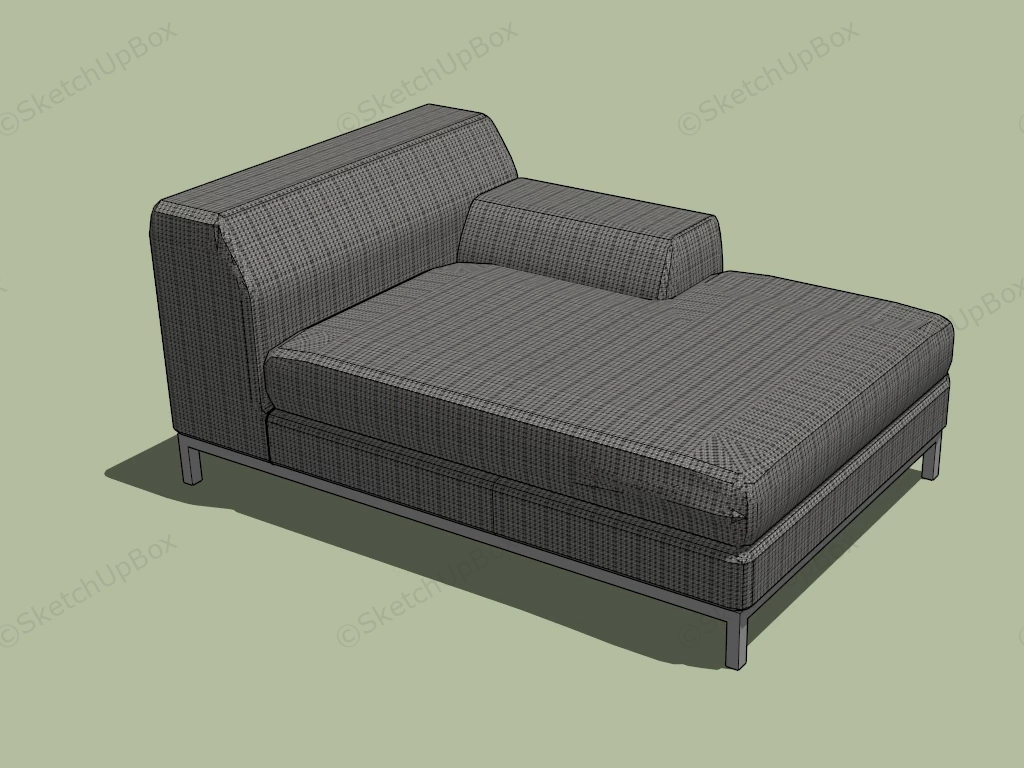 Modern Chaise Longue sketchup model preview - SketchupBox