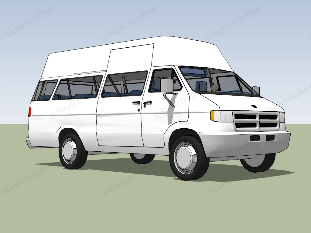 2002 Dodge Ram Cargo 3500 sketchup model preview - SketchupBox