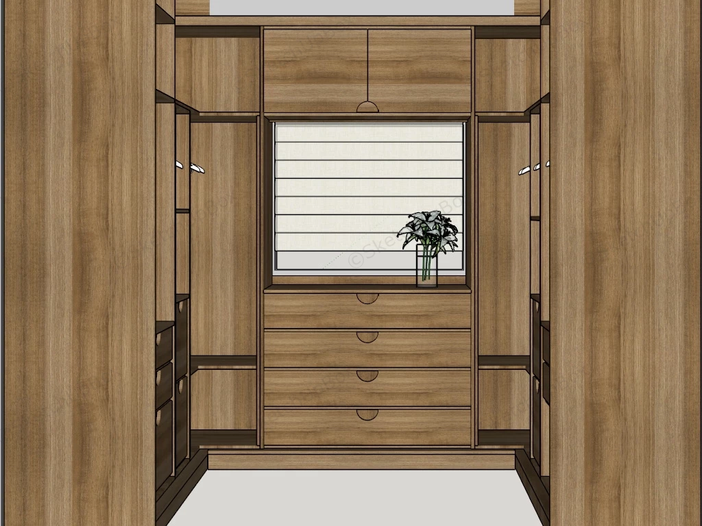 Small Closet Ideas sketchup model preview - SketchupBox