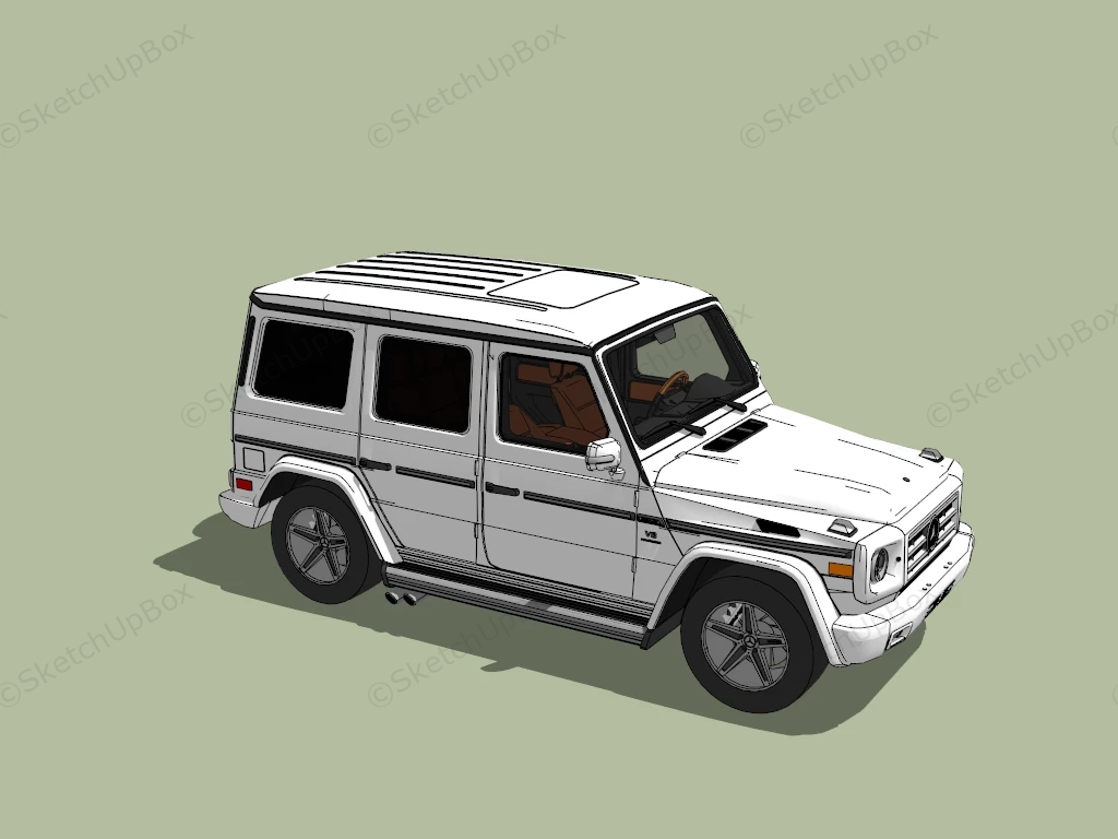 Mercedes Benz G 55 AMG sketchup model preview - SketchupBox