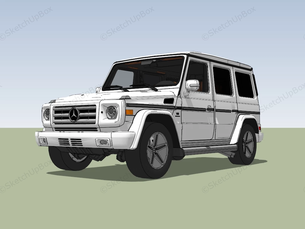 Mercedes Benz G 55 AMG sketchup model preview - SketchupBox