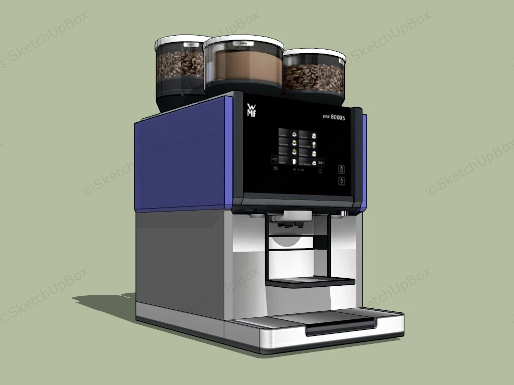 WMF 8000S Espresso Coffee Machine sketchup model preview - SketchupBox