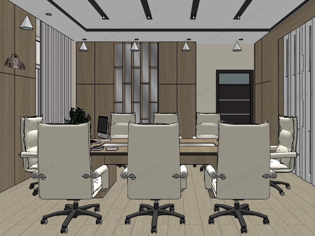 Small Meeting Room Design sketchup model preview - SketchupBox