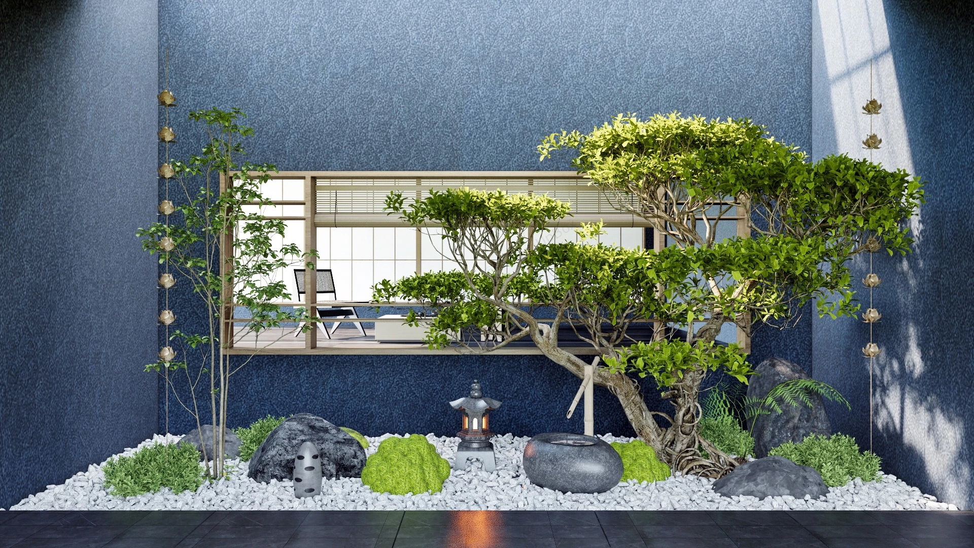 Amazing Indoor Garden sketchup model preview - SketchupBox