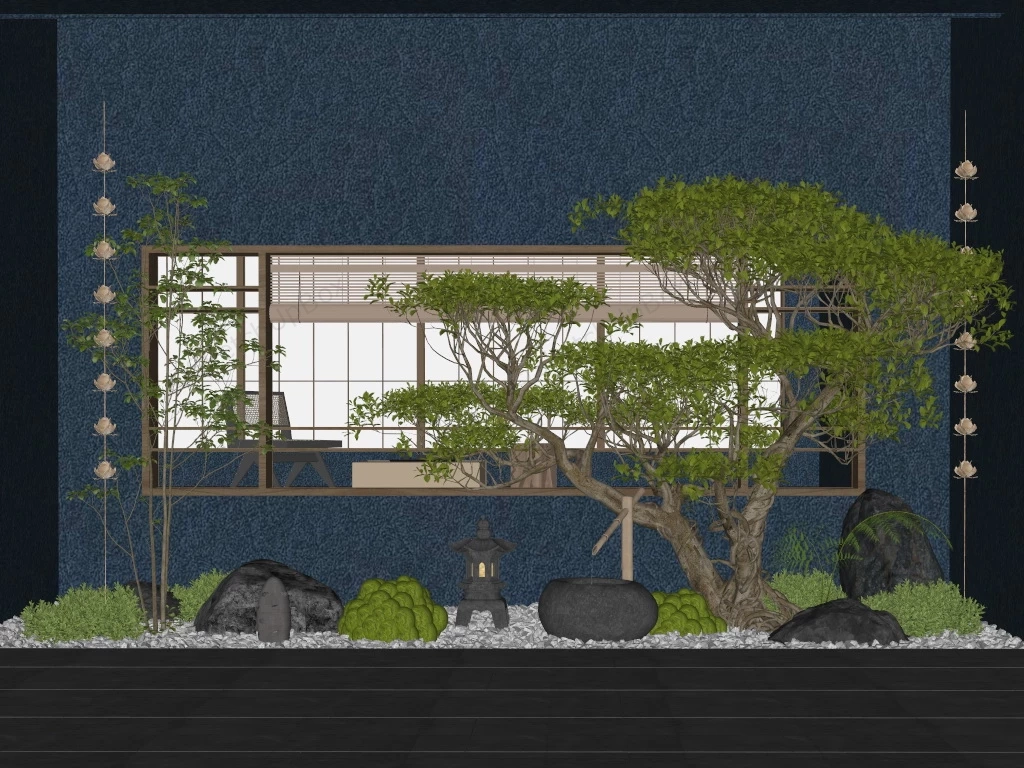 Amazing Indoor Garden sketchup model preview - SketchupBox