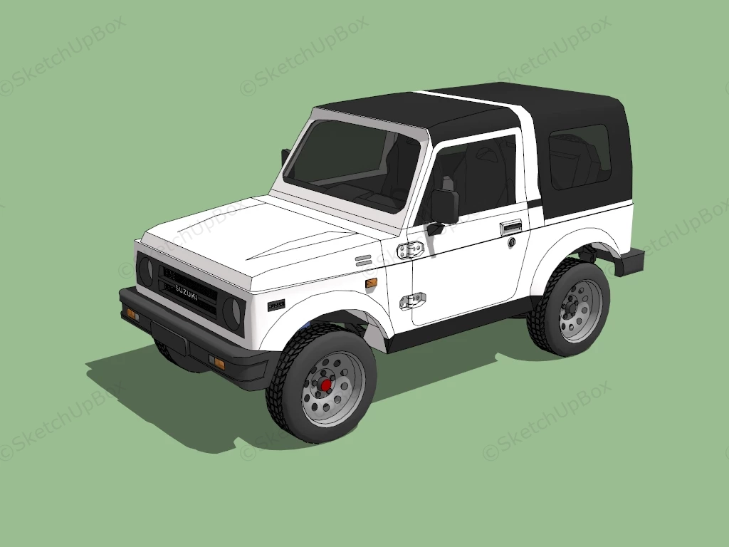 Suzuki Jimny SJ410 sketchup model preview - SketchupBox