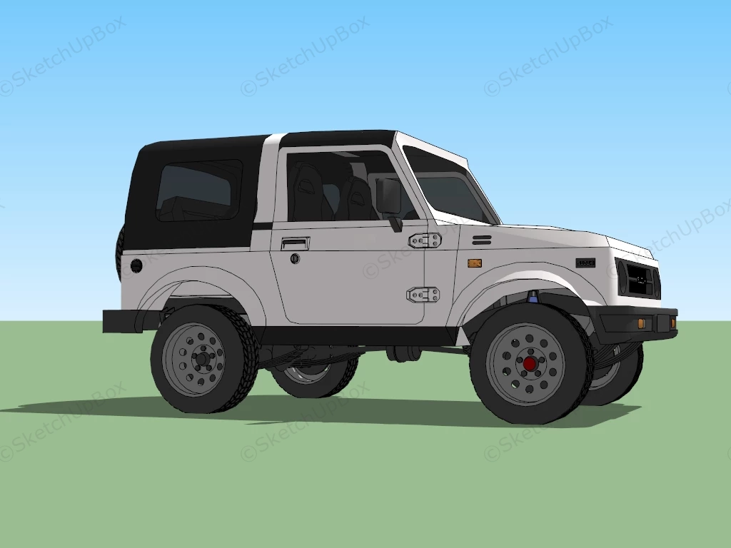 Suzuki Jimny SJ410 sketchup model preview - SketchupBox