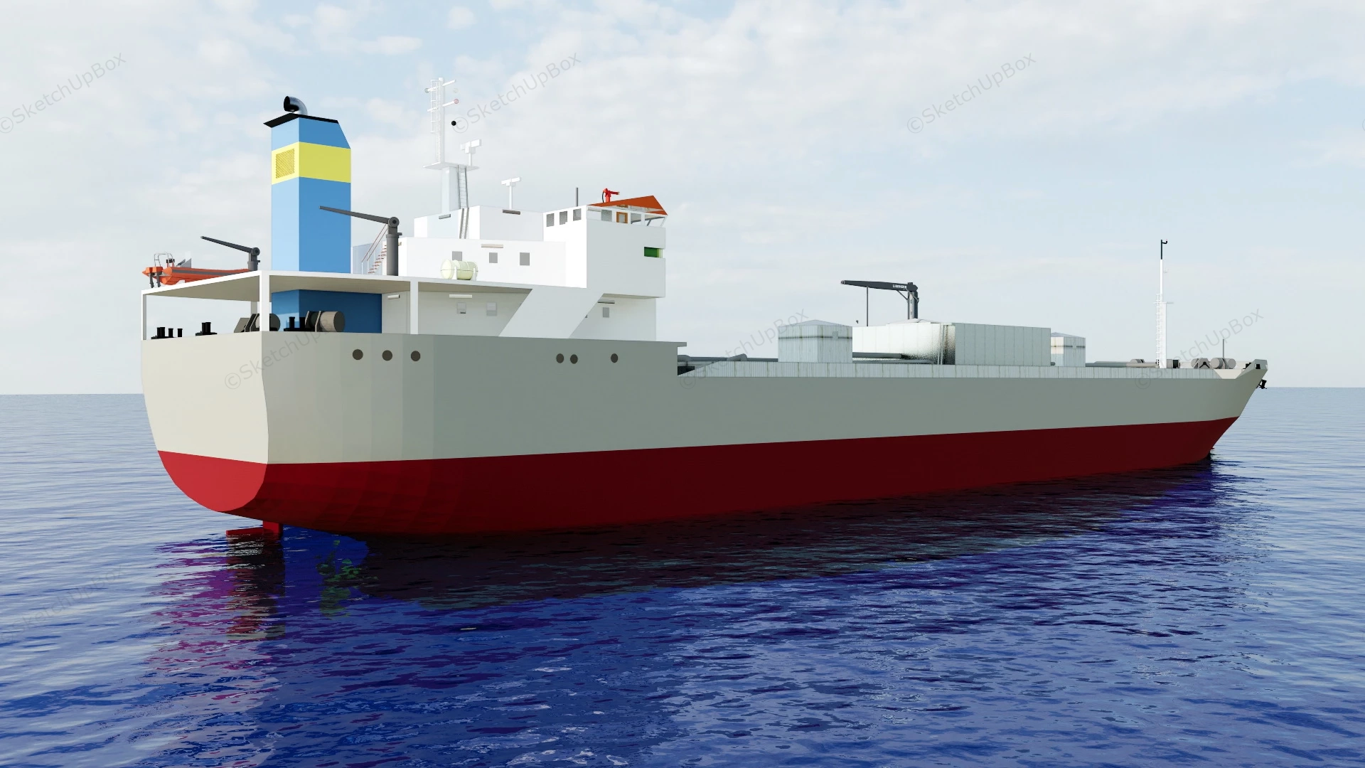 Cement Carrier Vessel sketchup model preview - SketchupBox