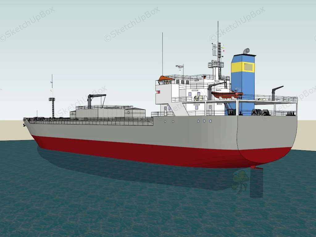 Cement Carrier Vessel sketchup model preview - SketchupBox