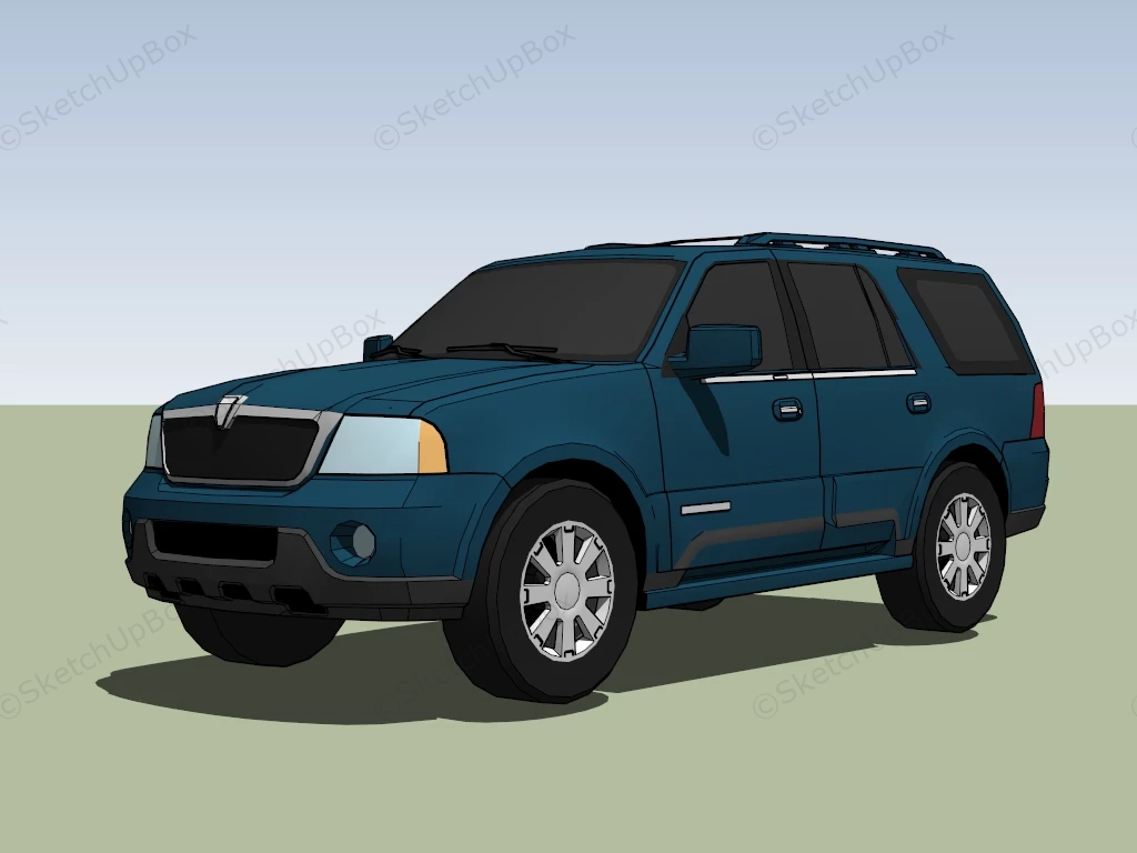 2001 Lincoln Navigator sketchup model preview - SketchupBox