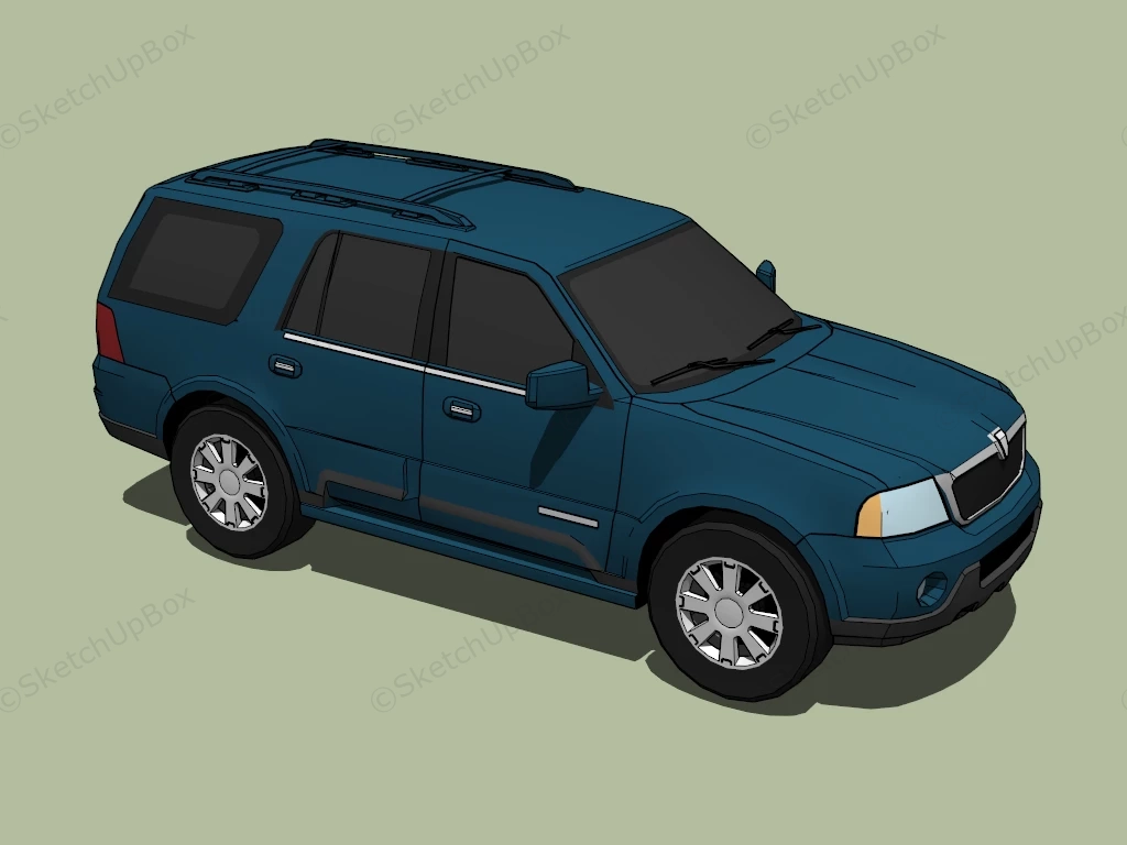 2001 Lincoln Navigator sketchup model preview - SketchupBox