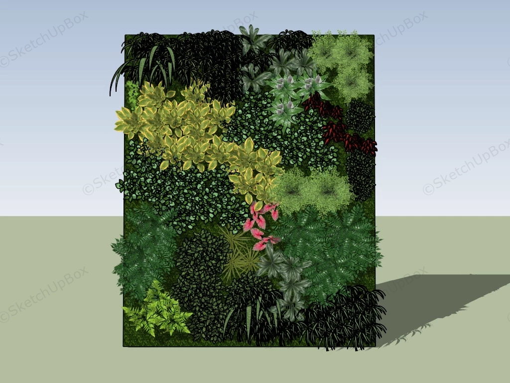 Vertical Garden Panel sketchup model preview - SketchupBox