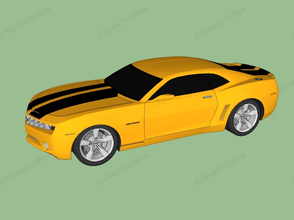 Chevrolet Camaro Coupe sketchup model preview - SketchupBox