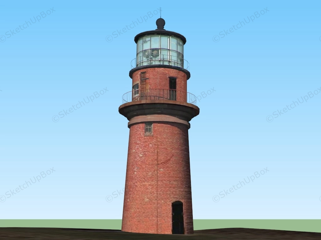 Red Brick Lighthouse sketchup model preview - SketchupBox