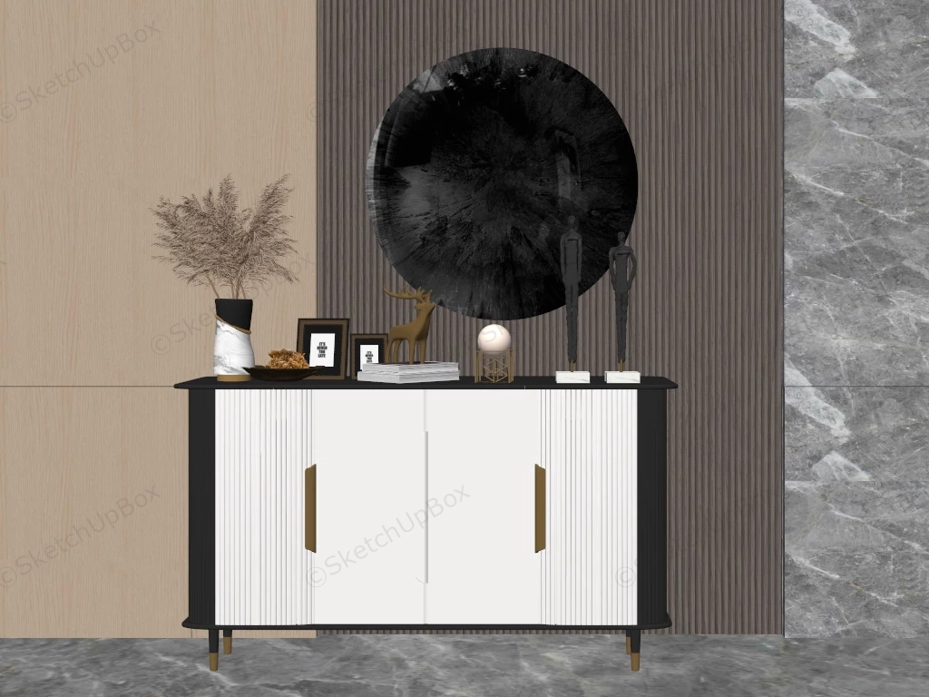 Entryway Accent Cabinet sketchup model preview - SketchupBox