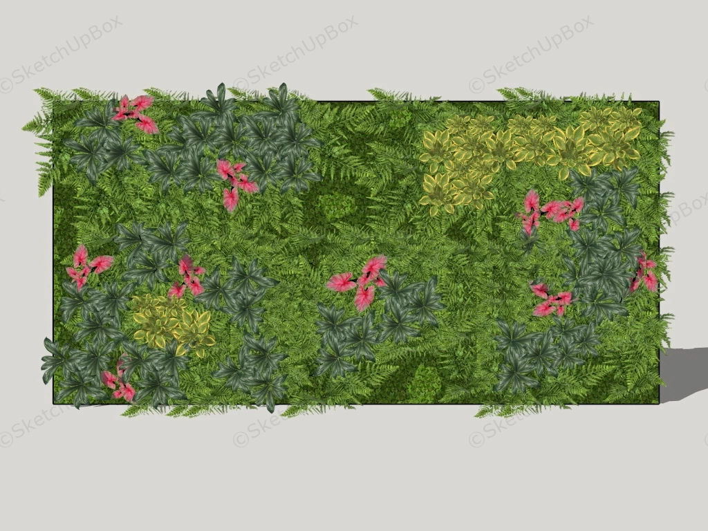 Vertical Garden Walls sketchup model preview - SketchupBox