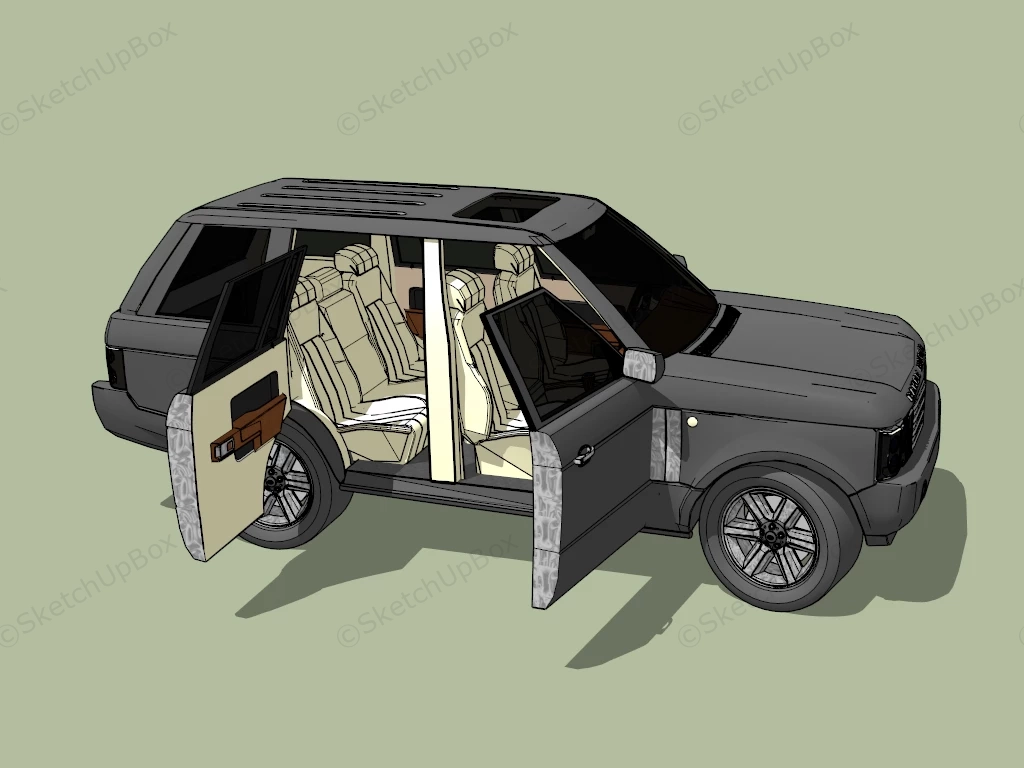 Range Rover Vouge sketchup model preview - SketchupBox