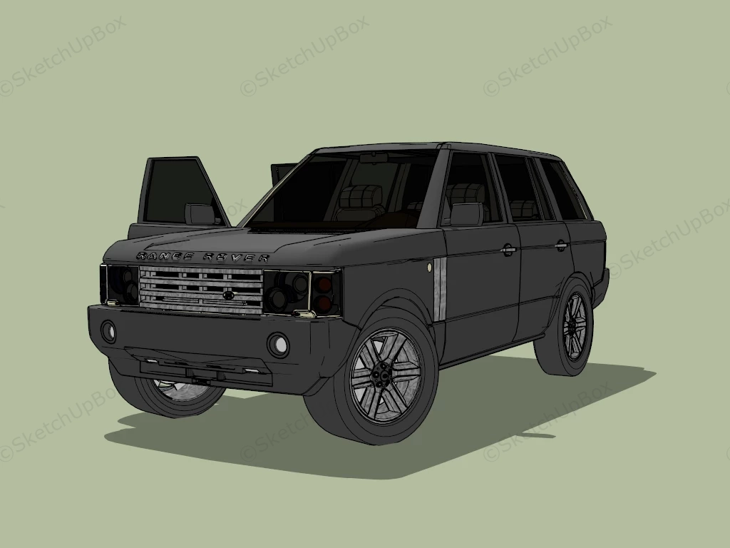 Range Rover Vouge sketchup model preview - SketchupBox