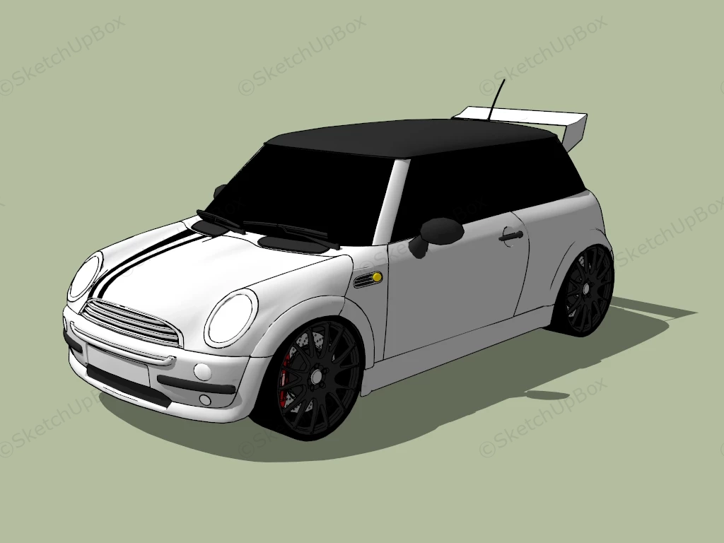 Mini Cooper 3 Door Hatch sketchup model preview - SketchupBox