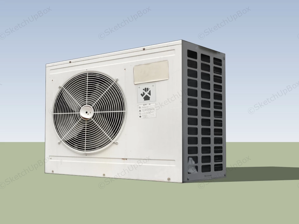 Old Air Conditioner Outdoor Unit sketchup model preview - SketchupBox