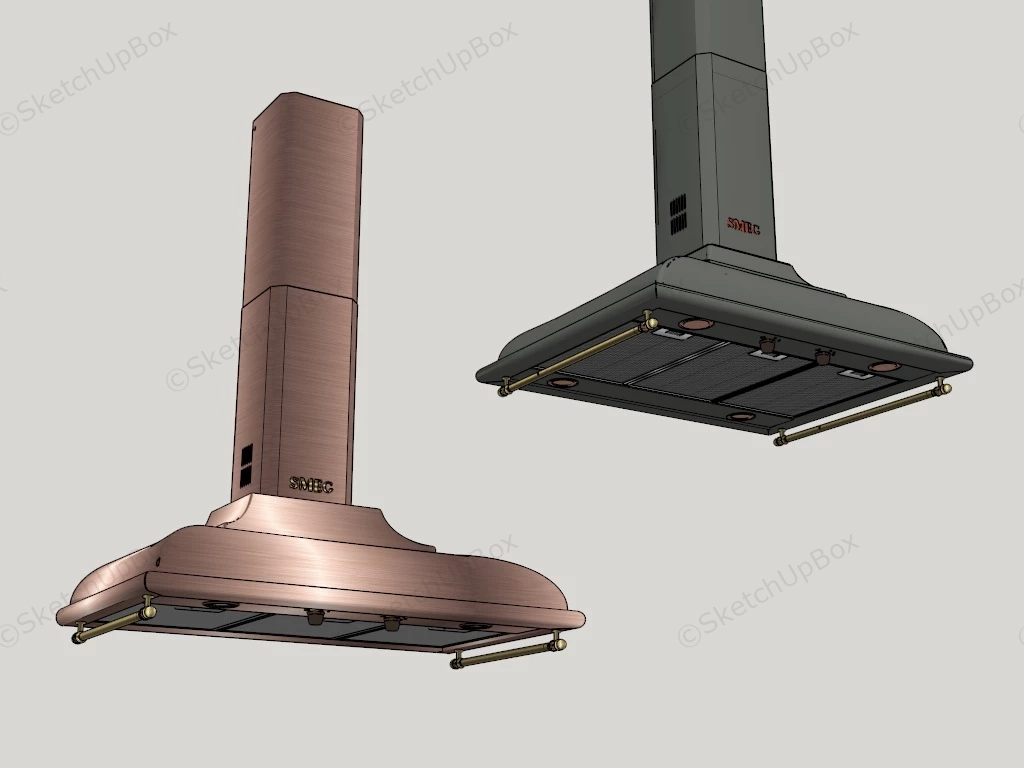 Smeg Hood Range sketchup model preview - SketchupBox