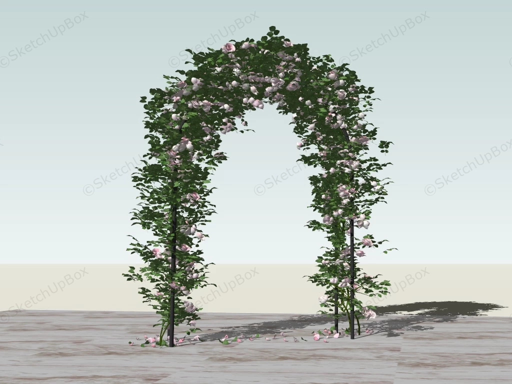 Metal Rose Arch sketchup model preview - SketchupBox