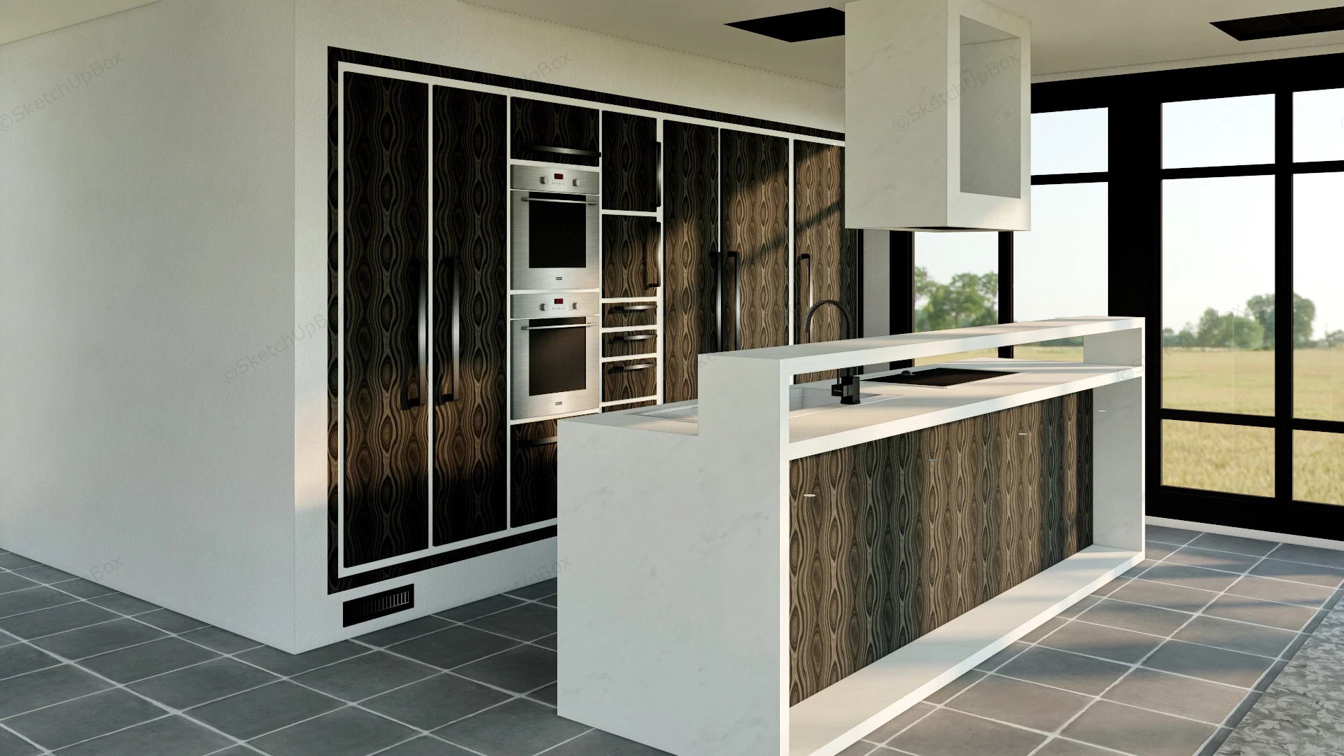 Kitchen Counter And Cabinet sketchup model preview - SketchupBox