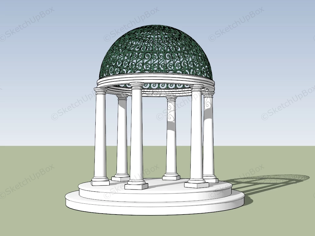 Italian Style Gazebo sketchup model preview - SketchupBox