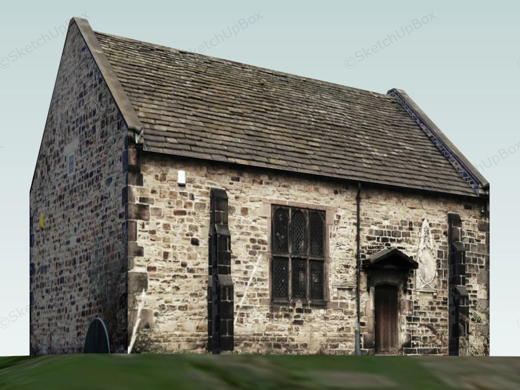 Old Stone Barn sketchup model preview - SketchupBox