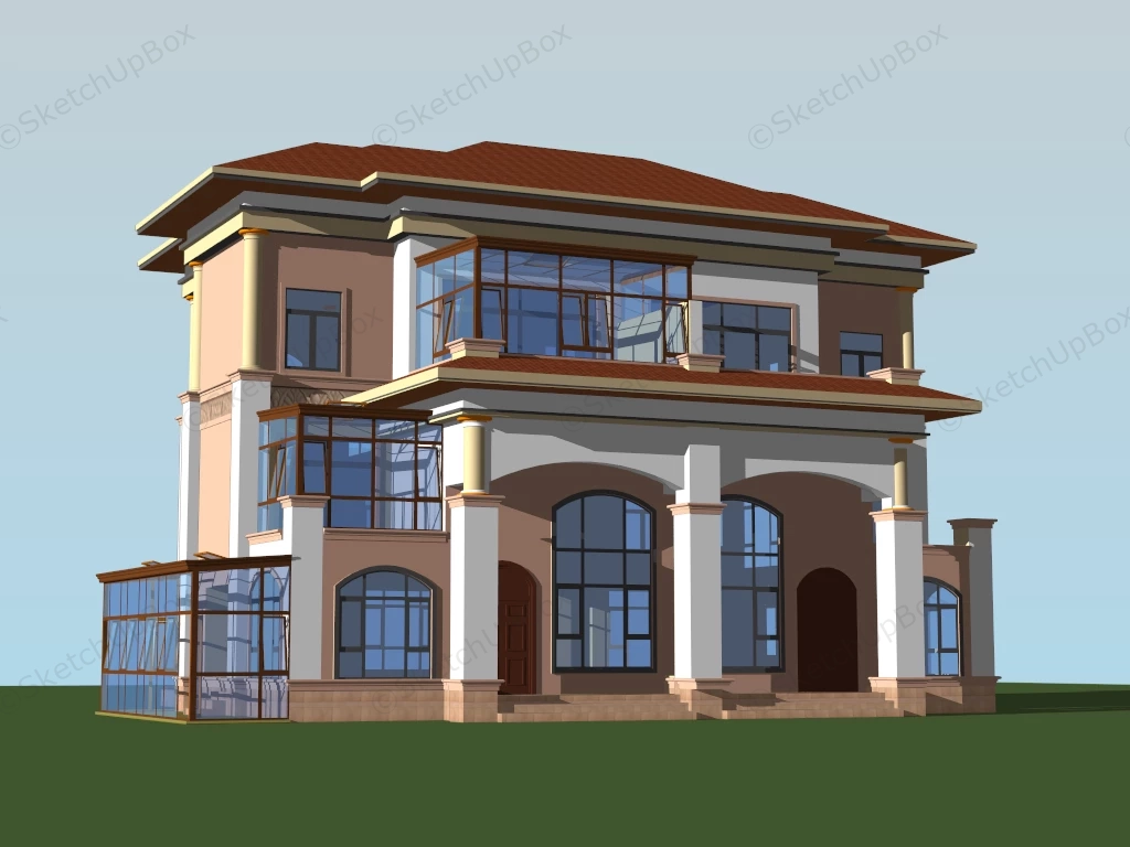 Mason House sketchup model preview - SketchupBox