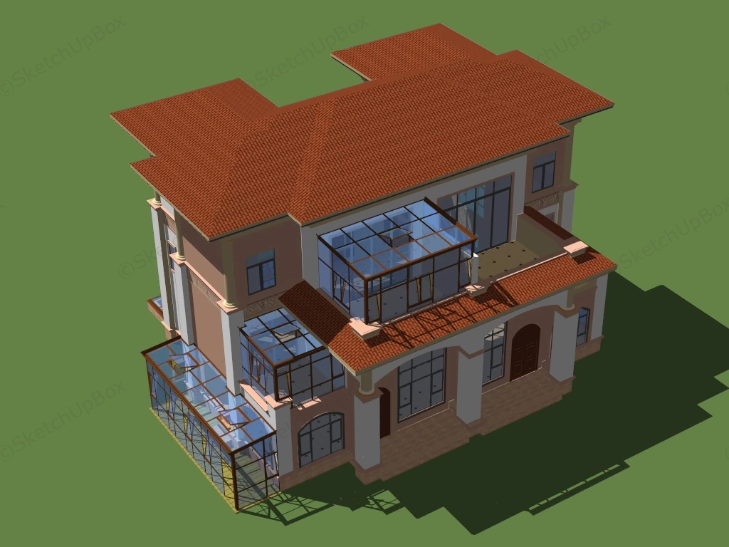 Mason House sketchup model preview - SketchupBox