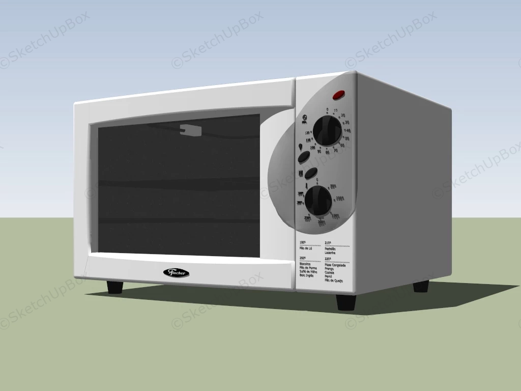 Forno Eletrico Fischer Oven Toaster Griller sketchup model preview - SketchupBox