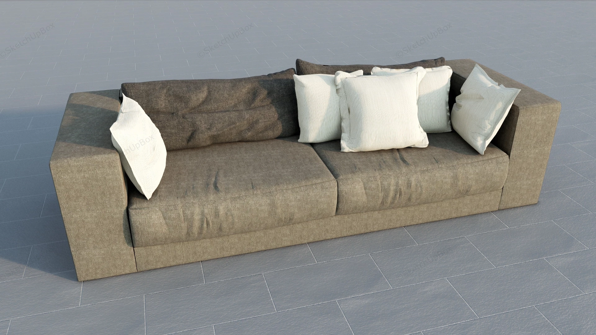 Small Apartment Sofa sketchup model preview - SketchupBox