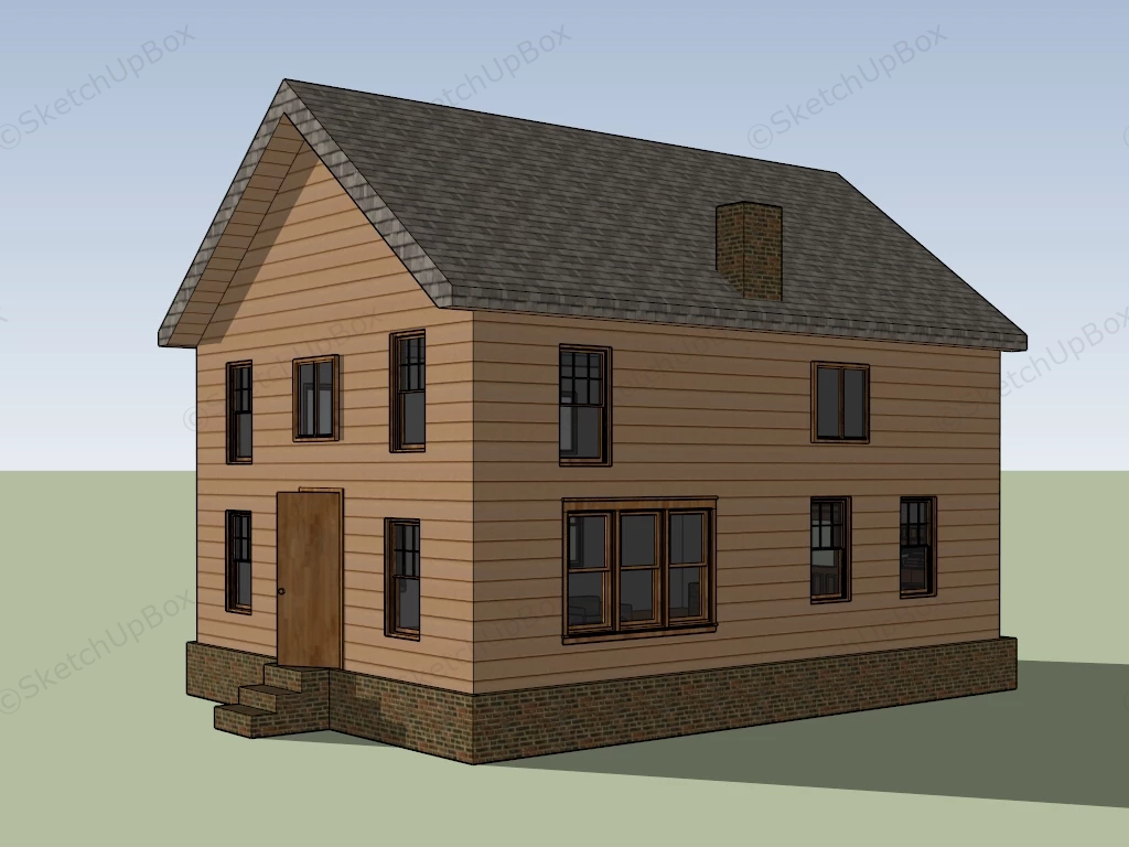 Old House sketchup model preview - SketchupBox